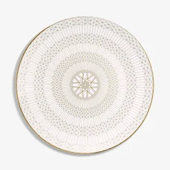 Baccarat Plates|Arcadia Gold & Platinum Charger Plate