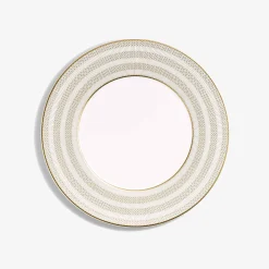 Baccarat Plates|Arcadia Gold & Platinum Dinner Plates, Set of 2