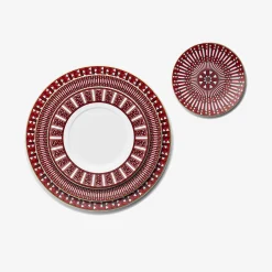 Baccarat Plates|Arcadia Red Dessert Plate, Set of 2