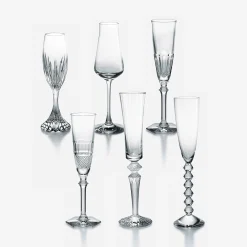 Baccarat Wine, Champagne & Water Glasses|Champagne Flutes & Coupes|Bubble Box Flutes Set