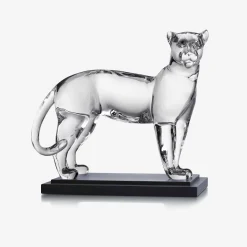 Baccarat Animal & Prestige Sculptures|Large Panther Sculpture