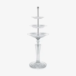 Baccarat Table Accessories|Plates|Mille Nuits Tall Pastry Stand