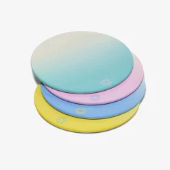 Baccarat Desk Accessories|Trays & Coasters|Octogone Colors of Joy Pastel Coasters X4