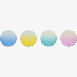 Baccarat Desk Accessories|Trays & Coasters|Octogone Colors of Joy Pastel Coasters X4