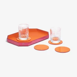 Baccarat Trays & Coasters|Octogone Tray S & Coaster X4 & Harmonie Tumblers | United States