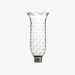 Baccarat Lighting Accessories|Tulip Hurricane Shade Scalloped Top Rice Grain