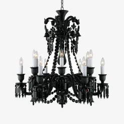 Baccarat Chandeliers|Zénith Chandelier Black (12L)