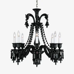 Baccarat Chandeliers|Zénith Chandelier Black (8L)