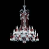 Baccarat Chandeliers|Zénith Chandelier Red (36L)