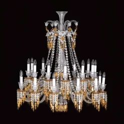 Baccarat Chandeliers|Zénith Charleston Chandelier Short (24L)
