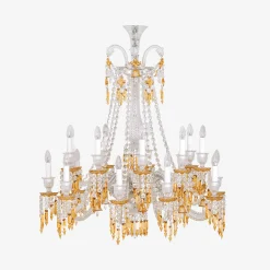 Baccarat Chandeliers|Zénith Charleston Chandelier Short (18L)