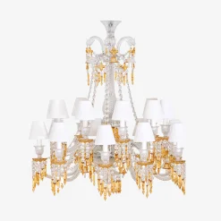 Baccarat Chandeliers|Zénith Charleston Chandelier Short (18L)
